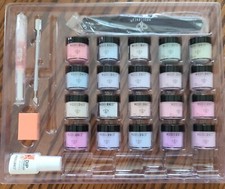 Modelones Dip Powder Kit 20 Colors 25 Pcs Total Pastel Paradise NO Dip Liquids