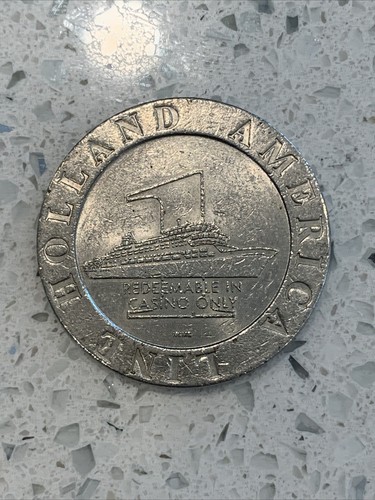 Holland America Line $1 CASINO Slot Token Wet Cruise - Bild 1 von 2