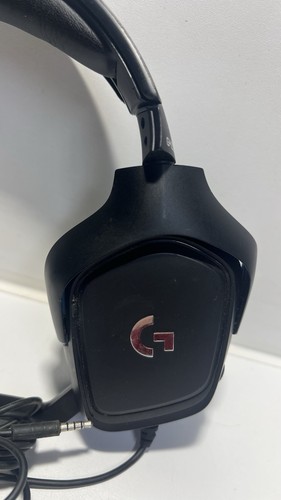Logitech G432 3.5mm Wired Surround Sound Gaming Headset - Black/Blue. Crack - Picture 3 of 6