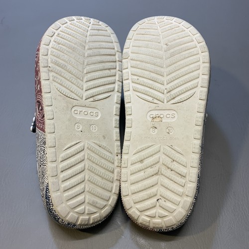Crocs X Zappos Print Lab Gone sandalo foderato selvaggio stampa bandana slip on W 10 M 8 - Foto 12 di 12