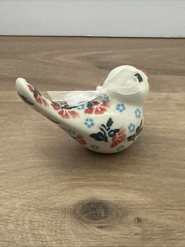 Polnische Keramik Vogel Ornament Ceramika Kalich handbemalt Weihnachtsdeko - Bild 2 von 9