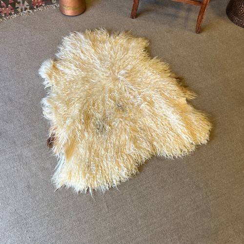 Alfombra de piel de cabra angora natural súper suave piel de cabra piel de cabra 2x2 - Imagen 3 de 7