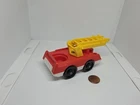 Vintage Fisher Price little people red fire truck