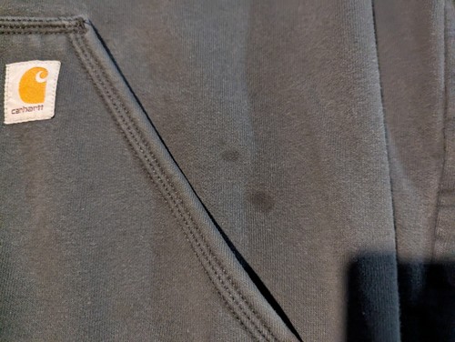 Carhartt Hoodie Mens XL Tall Black Rain Defender Sweater Sweatshirt Workwear - Bild 4 von 13