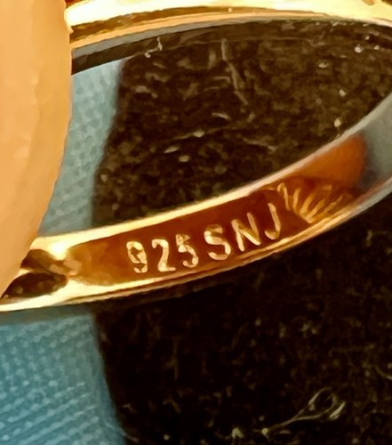 925 Sterling Silber 8 x 10 mm. Rot - Rosa & Weiß Zirkon Ring Größe 9 2019 HSN - Bild 5 von 9