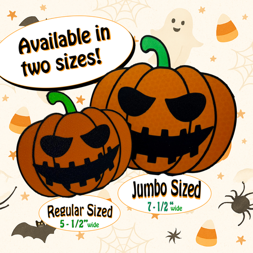 Halloween Pumpkin Tow Hitch Cover - Designer Hitch Insert for 2" Tow Receivers - Picture 3 of 6