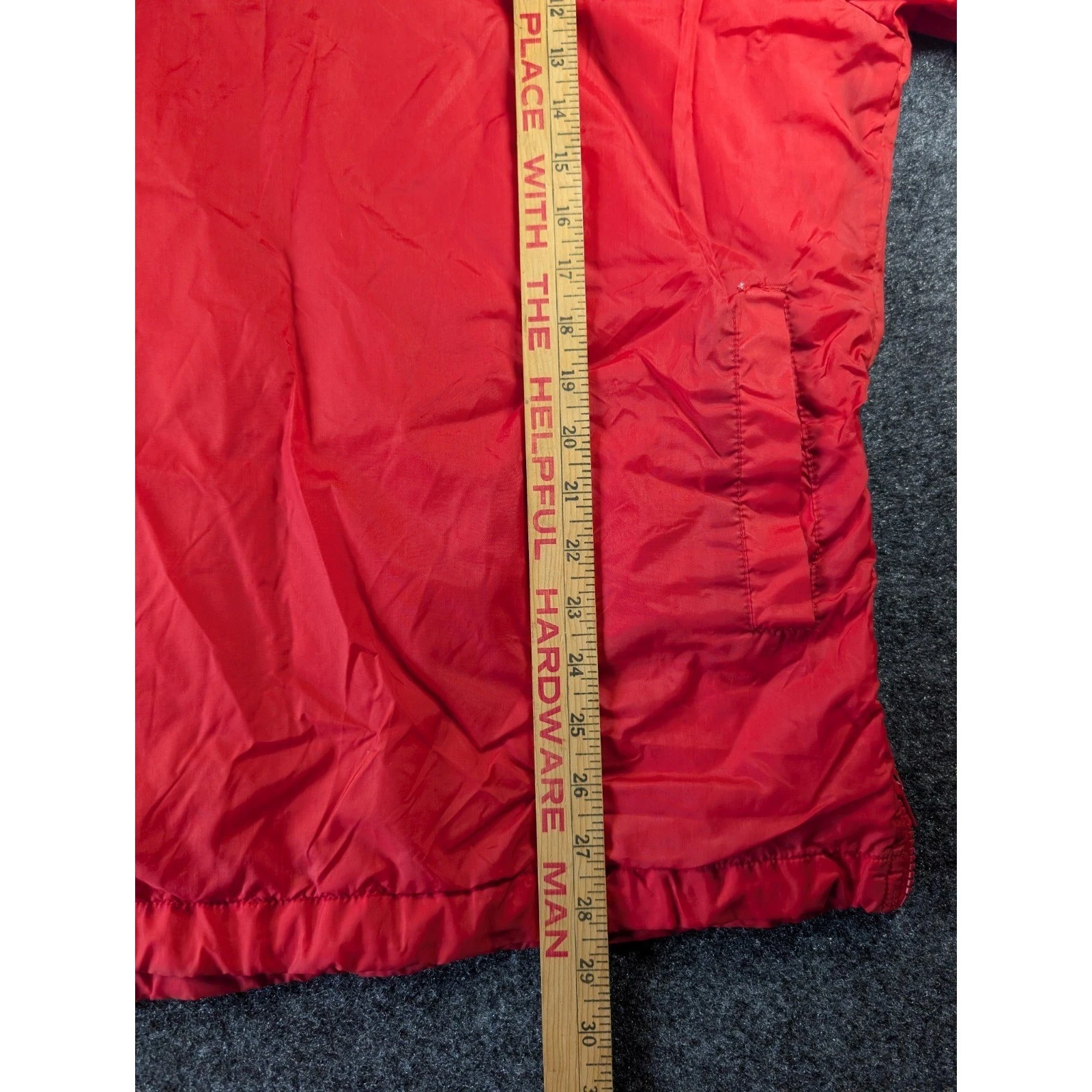 VTG Acadia Marine Corps League Men's Red Nylon Pullover Windbreaker Jacket L image 9