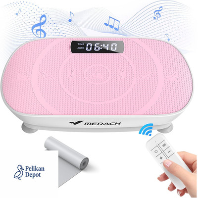 MERACH Vibrationsplatte Bluetooth Lautsprecher Ganzkörpertraining 10 Stufen