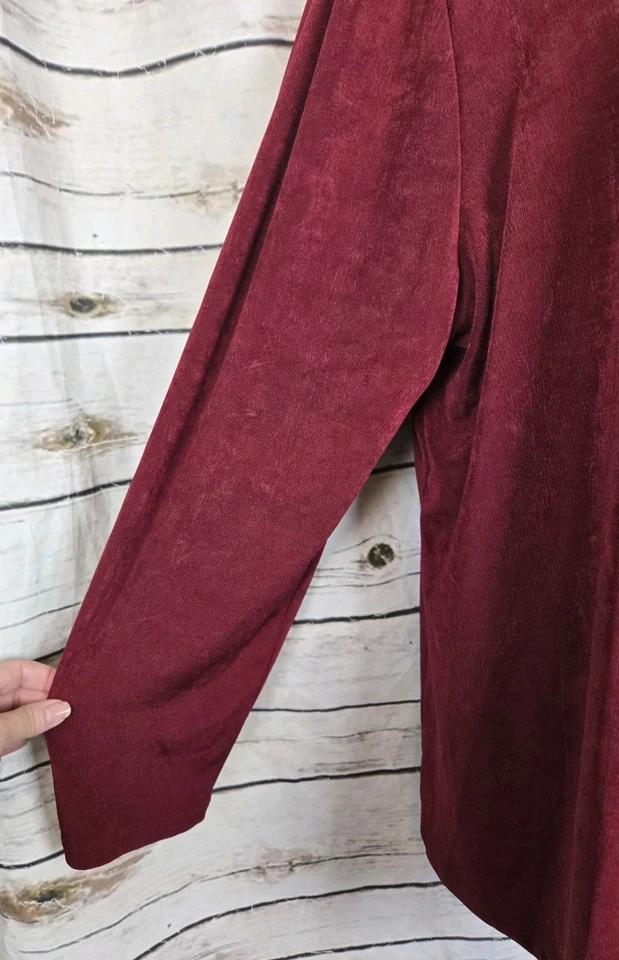 Chico's путешественников красный бордовый плиссированные куртки кардиган комплект 4 Twin комплект бак 2 шт. - Изображение 4 из 4