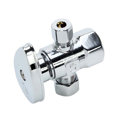 PPG 83467 for PlumbMaster 1/4 Trn Crm Disc D-Outlet Stop 1/2Fip X 3/8Com X 1