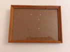 Vintage Stained & Chamfered Wood Free Standing 7" x5" Photograph Frame