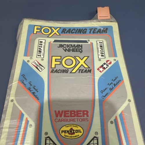 Vintage Tamiya 1/10 RC FOX Decal Sheet /Vintage/NEW - Picture 6 of 19