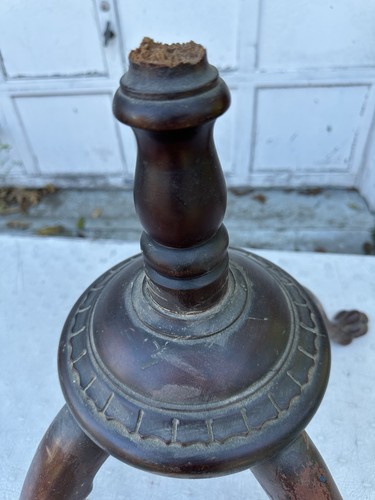 Antik Mahagoni Holz geschnitzt Pfotenkralle Fußfuß für Garderobenständer geborgen - Bild 8 von 13