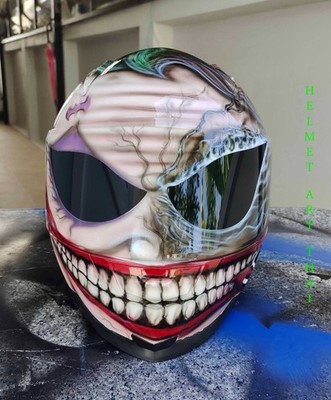 WHY SO SERIOUS ?  JOKER-VENOM   Motorcycle Helmet