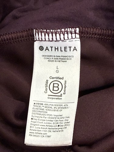 Athleta Valour lila Jogginghose gerades Bein Damen Large gebraucht, in einwandfreiem Zustand - Bild 5 von 6