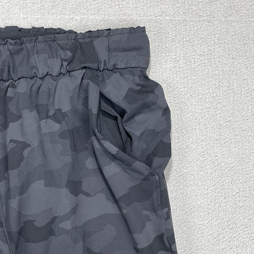 Lululemon Stretch High-Rise Crop Camo Pants Sz 14 LW6BOUS Black Gray (34x22) - Picture 13 of 15
