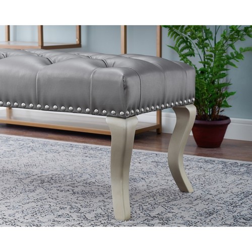Roundhill Furniture Decor Maxem Tufted Upholstered Seat with - Picture 2 of 9