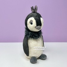 Jellycat PRINCE PENGUIN Soft Plush Toy Preowned Regal Waddle LOVEY Charm
