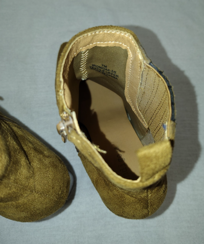 Brown Suede Boot Heels Size 7M by indigo rd. Above Ankle Zip Side - Picture 8 of 18