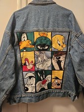 Vintage Looney Tunes Jean Jacket Unisex Size XL