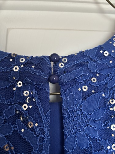 Speechless Girls Dressy Blue Party Dress Size 12 - Excellent Condition - Picture 5 of 10