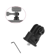 1/4" Screw to 3-Slot Metal Adapter Accessory 360 Swivel Disc For Insta360 GoPro
