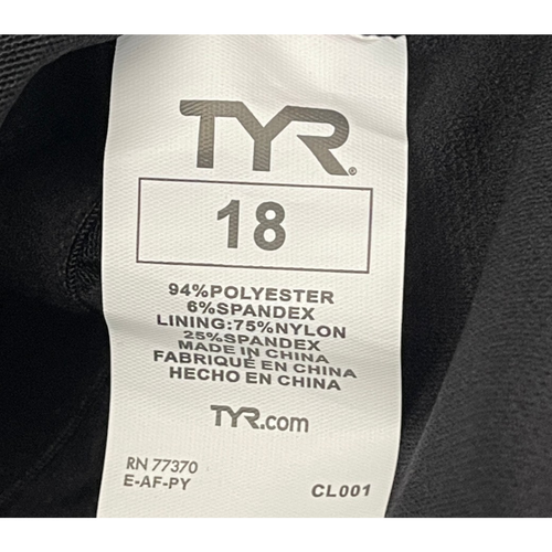 TYR Women Baltic Star Aqua ControlFit 1pc SwimSuit Black Grey - Size 18 - $80 - Picture 6 of 8