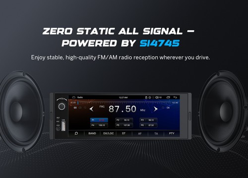 Autoradio Eonon X3U 1 DIN 6,36" IPS Stereo Bluetooth Android Auto CarPlay GPS FM - Foto 3 di 11