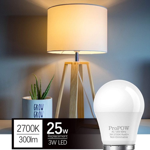 25 Watt Light Bulbs Equivalent A15 3W LED Light Bulb Soft White 2700K Energy ... - Picture 4 of 8