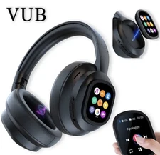 New hybrid active noise-cancelling headphones(with touchscreen), intelligent AI