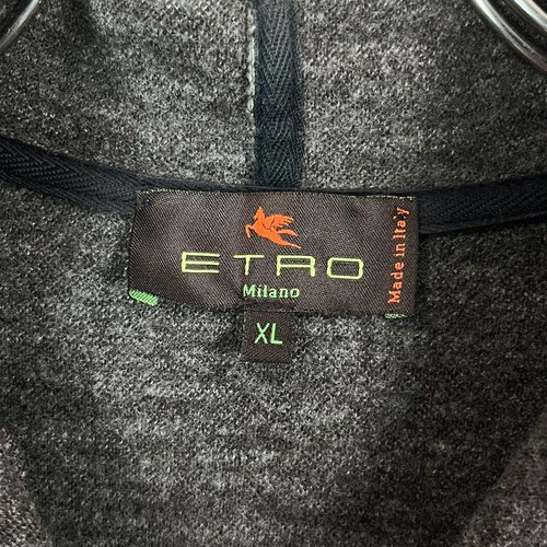 Etro Made in Italy Check Wool Zip Hoodie XL - Stylish & Warm - Picture 7 of 11