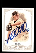 Signed Baseball Card Auto Addison Reed 2012 Topps Allen & Ginter #190 White Sox