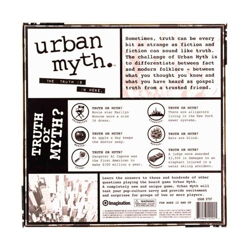 Imagination Board Games Urban Myth (2008 Ed) Box VG+ - Picture 2 of 2