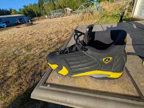 Air Jordan Retro 14 Thunder Ferrari schwarz & gelb Herrengröße 12 GETRAGEN UNBEDINGT ANSEHEN! - Bild 14 von 21