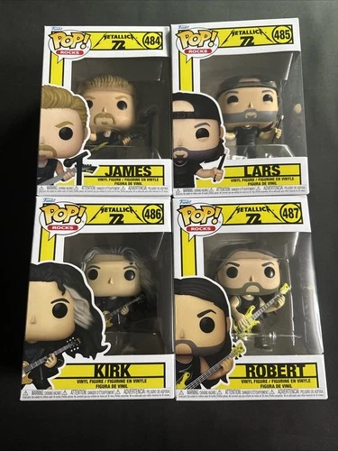 FUNKO Pop! Rocks  • METALLICA (72 Seasons) • Set of (4) • W/ Protectors