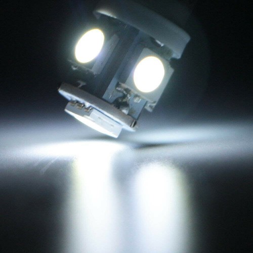 20x White BA9S T11 5050 5 SMD LED Car Interior Dome Map Light Bulb T11 T4W 53 57 - Picture 4 of 8