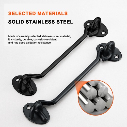 Barn Door Hook Window Latch Weatherproof Construction Easy-release Mechanism - Picture 2 of 12