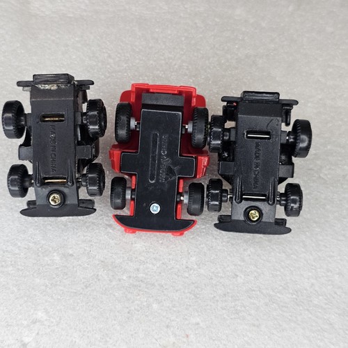 Vintage 80er 90er Turbo Kunststoff Druckguss Miniatur Rennwagen schwarz gelb rot #18 - Bild 8 von 11