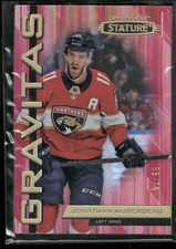 #G-14 Jonathan Huberdeau 2021-22 Upper Deck Stature #/75 Gravitas Red
