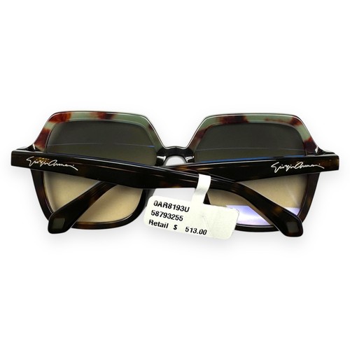 Giorgio Armani Sonnenbrille AR 8193U 5879/32 poliert grün braun Havanna mit Etui - Bild 4 von 10