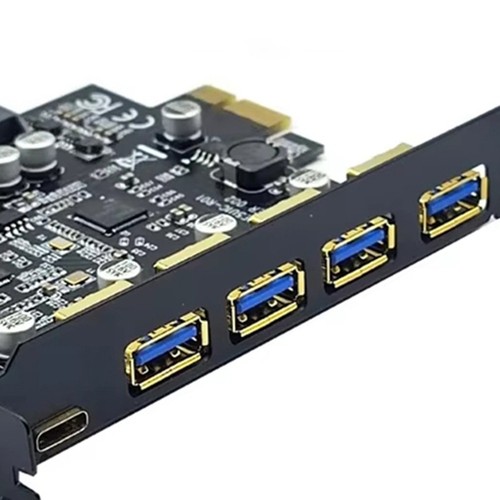Carte D'Extension USB 3.2 PCIE PCIE 1X Vers USB 3.2 TYPE-C Adaptateur USB 35277 - Photo 2/6