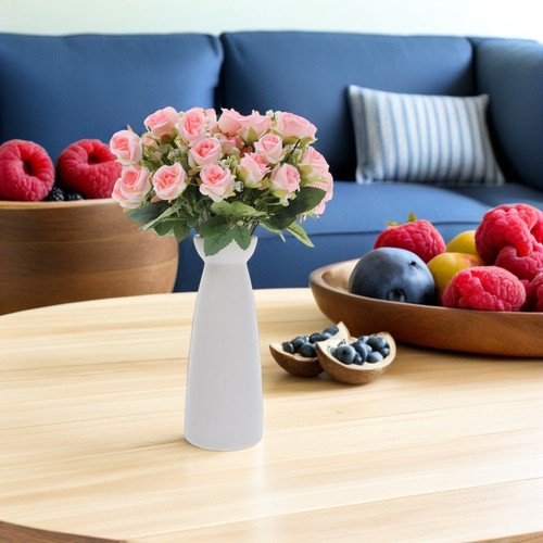  4 Stück Gefälschter Rosenstrauß: Künstlicher Gefälschter Blumenstrauß Simulation Cluster - Bild 5 von 12