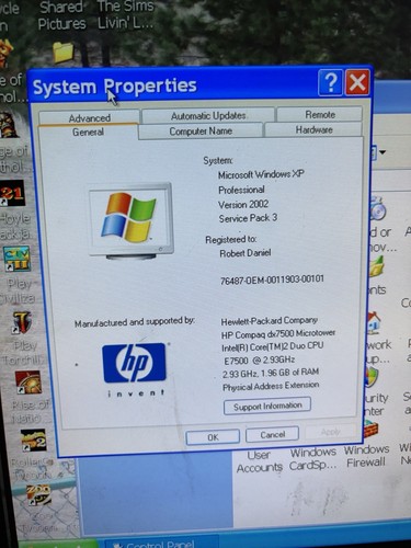 HP Compaq dx7500 Desktop Computer Intel Duo Windows XP - Picture 9 of 9