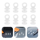  500 Pcs Curtain Track Roller Hooks Plastic Sliders Camper Auto Rail Gliders