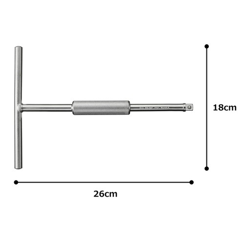 TONE Speed T-type Handle HP203 Drive Angle 9.5mm (3/8") - Picture 3 of 3