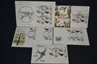 GB first day covers 1966 Birds x 5 all on different cover types etc.