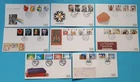 GB - 1987 - COLLECTION OF 8 FIRST DAY COVERS WITH VERY INTERESTING CANCELS #4218