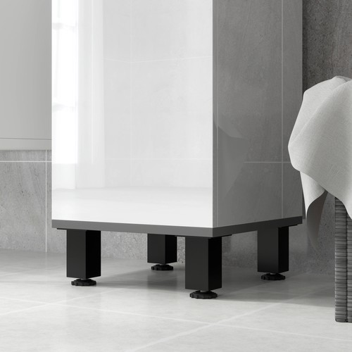 HOMCOM Bathroom Cabinet with Adjustable Shelves, Double Doors and Drawer - Picture 8 of 11