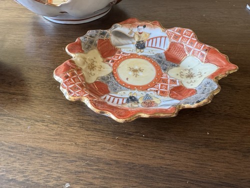 1920’s Era Japanese Kutani Satsuma Open Dishes Set - Picture 8 of 9