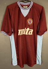 RETRO REPLICA MEN'S FC ASTON VILLA 1983/1985 SOCCER FOOTBALL SHIRT JERSEY SIZE M